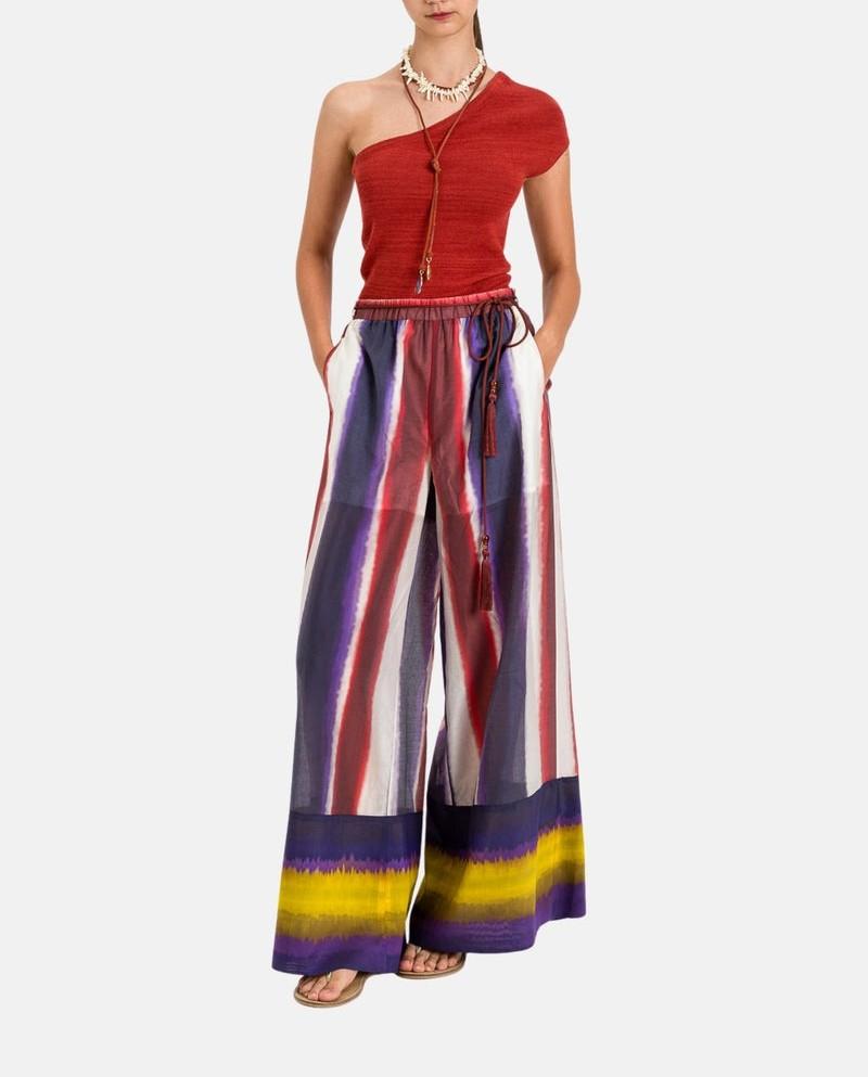 pantalone ampio multicolor 261AT2061 13458 TWINSET ACTITUDE 