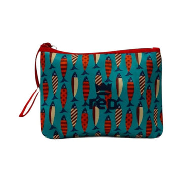pochette con logo RF 30079 V5282 SARDINE ACQUA RED 