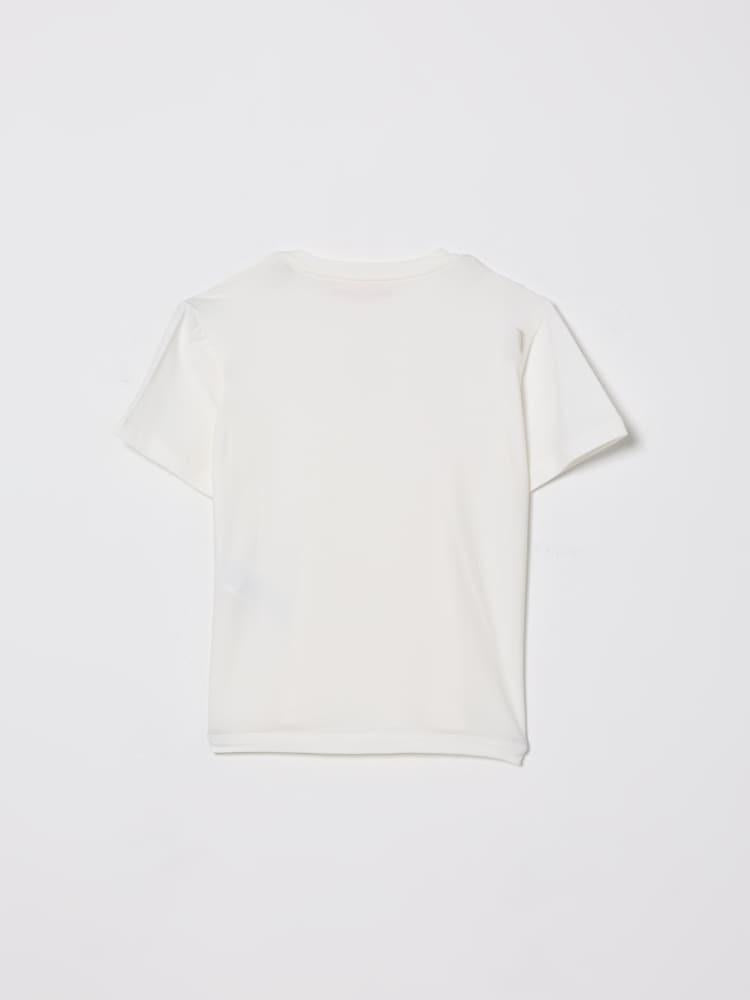 t-shirt con logo oro EFTS260 JE006 0115 ELISABETTA FRANCHI 