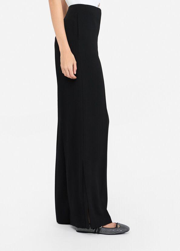 pantalone a palazzo CF5126TS111 22222 LIU JO BLACK 