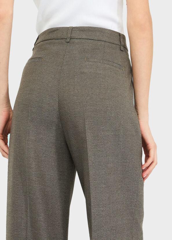 pantalone con piega CF5372T054A M9770 LIU JO BLACK 