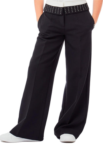 pantalone con applicazioni in vita GF5023T7896 22222 LIU JO JUNIOR 