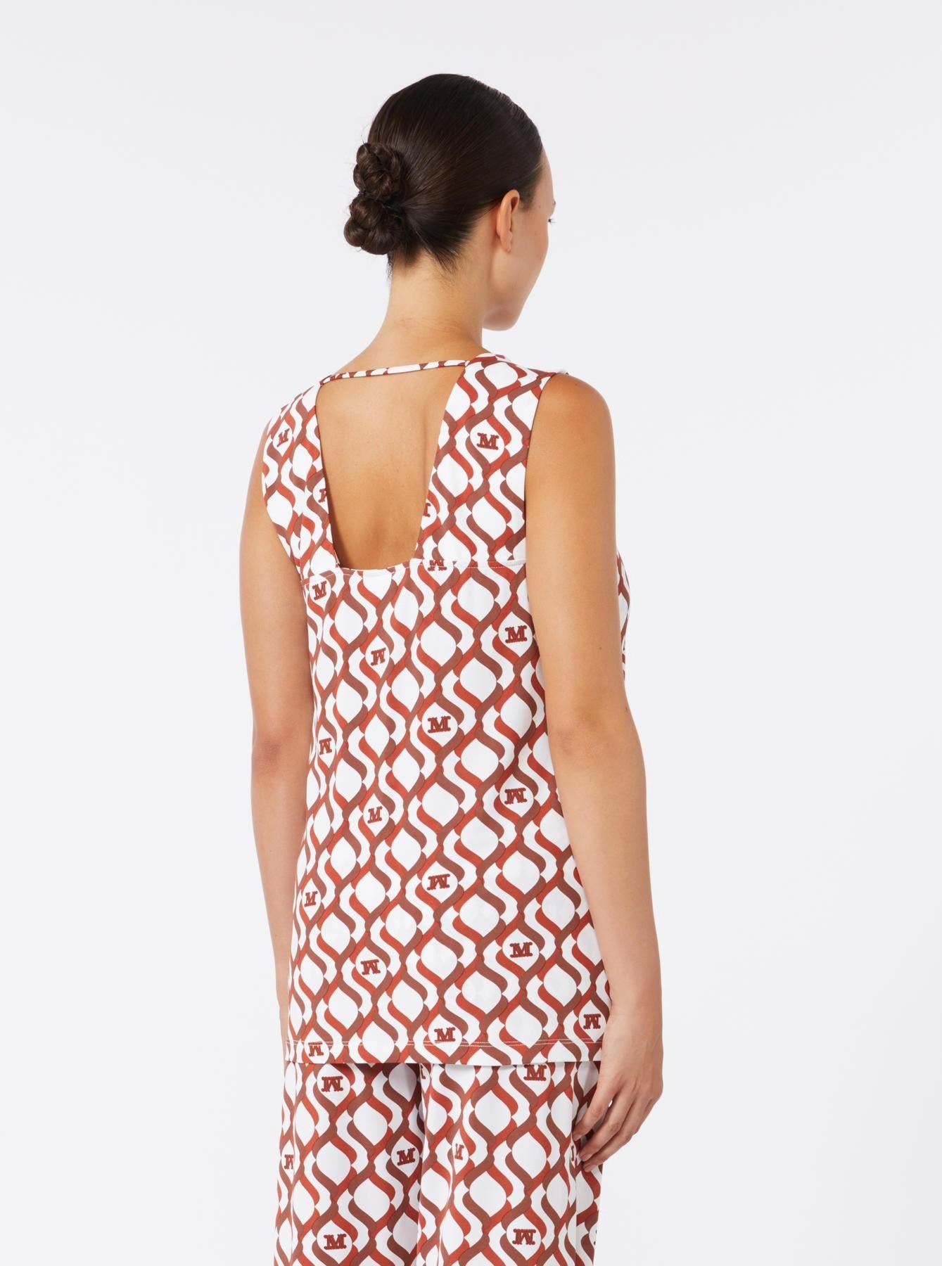 top stampa geometrica BCHPELOTA 001 MAXMARABEACHWEAR 