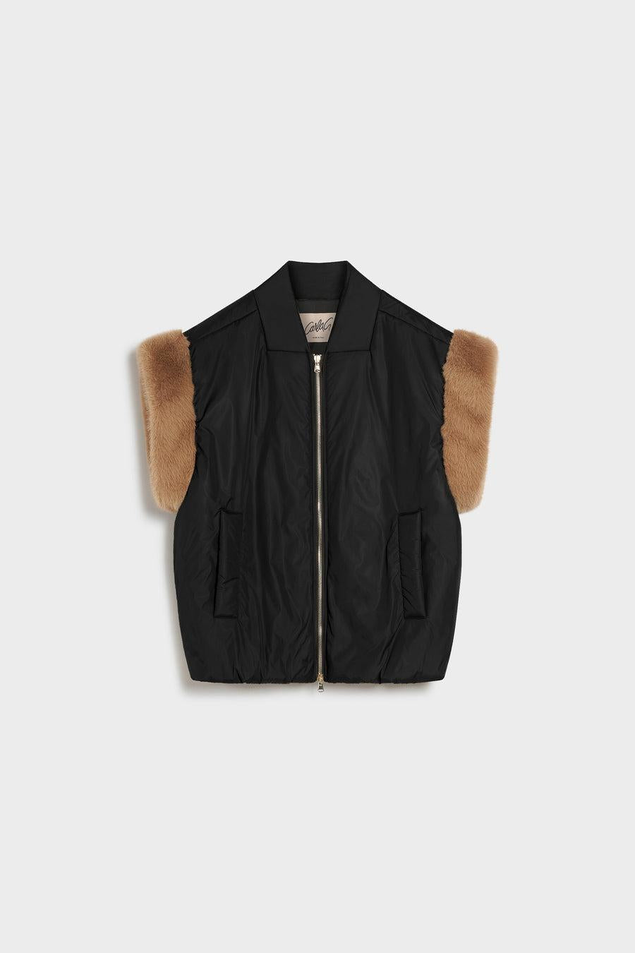 bomber smanicato in ecovisone LOFE16 10 CARLAG 