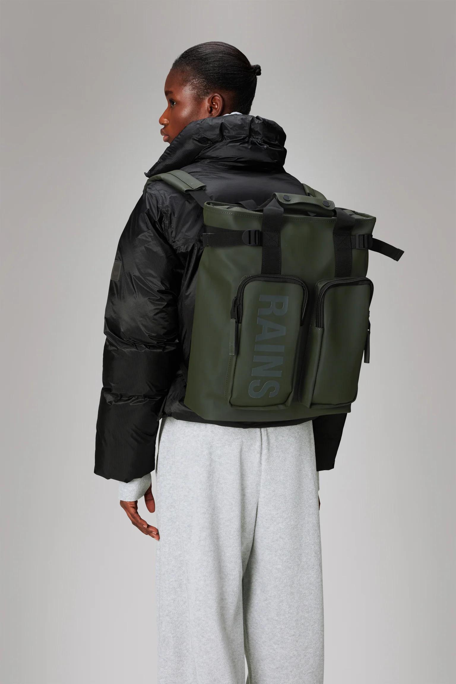 zaino texel tote rains 14240 GREEN RAINS 