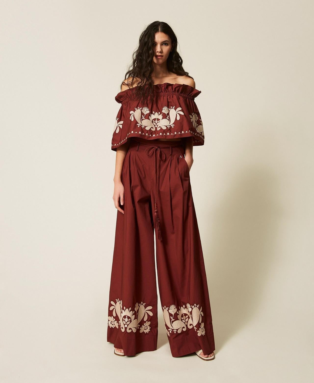 pantalone a palazzo 261AT2043 00260 TWINSET ACTITUDE 