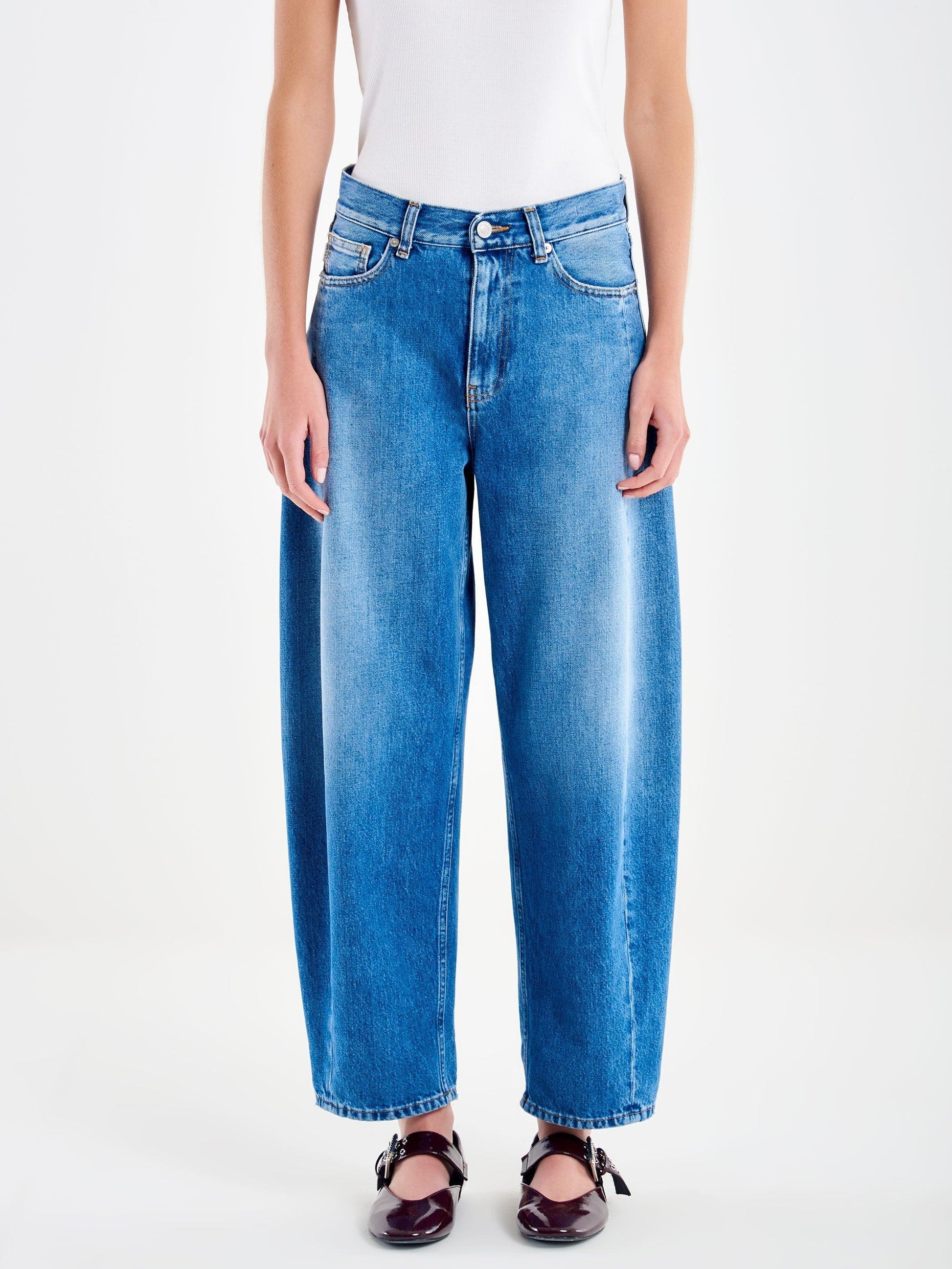 jeans chiara barrel DAB 5158 DENIM BLU VICOLO 