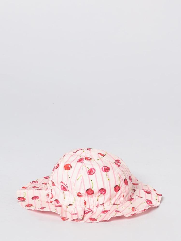 cappello in cotone ciliegie MDX028LLB66 83658 MOSCHINO KIDS 