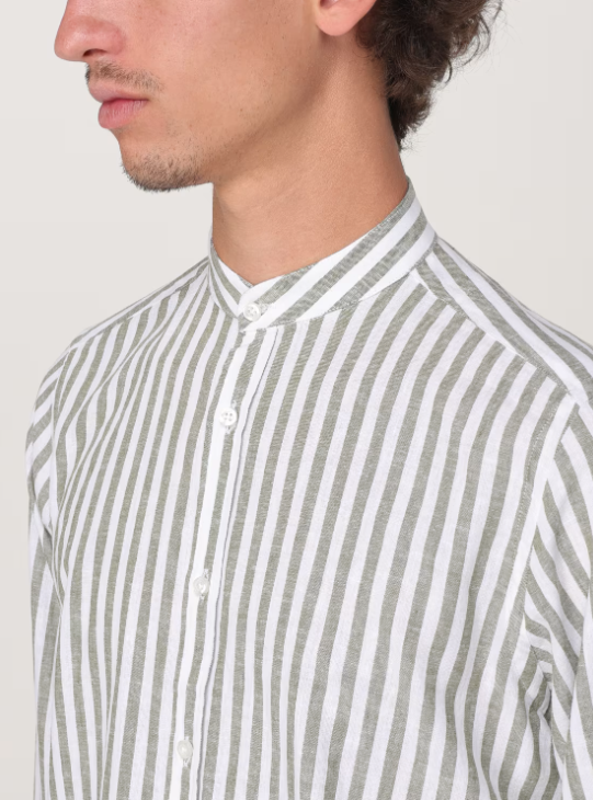 camicia alla coreana 3832E604LC 253304 37 MANUEL RITZ 