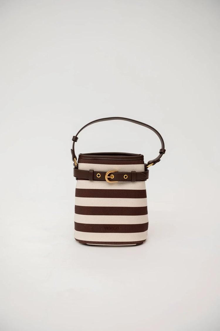 Borsa a righe XAB044 ABF MORO/BURRO VICOLO 