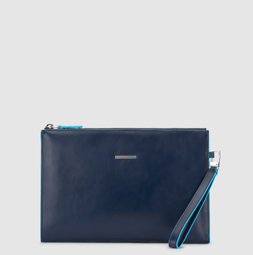 pochette sottile in pelle AC5099B2 BLU2 PIQUADRO 