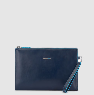 pochette sottile in pelle AC5099B2 BLU2 PIQUADRO 