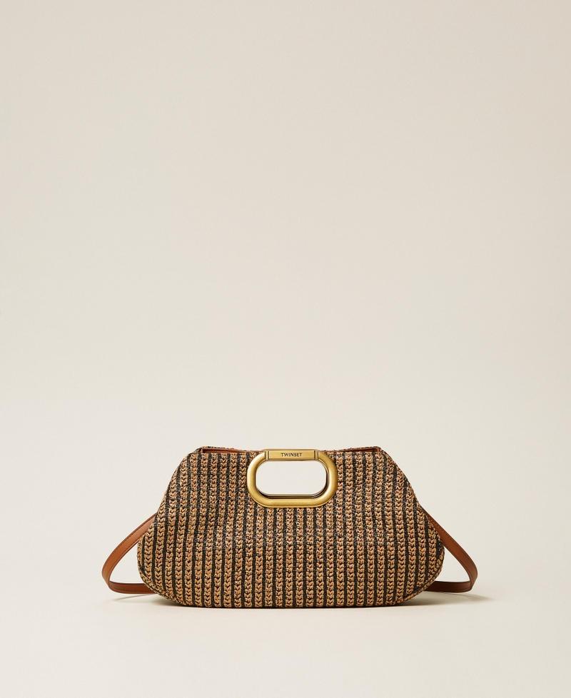maxi pochette in paglia 261TB7500 06228 TWINSET 