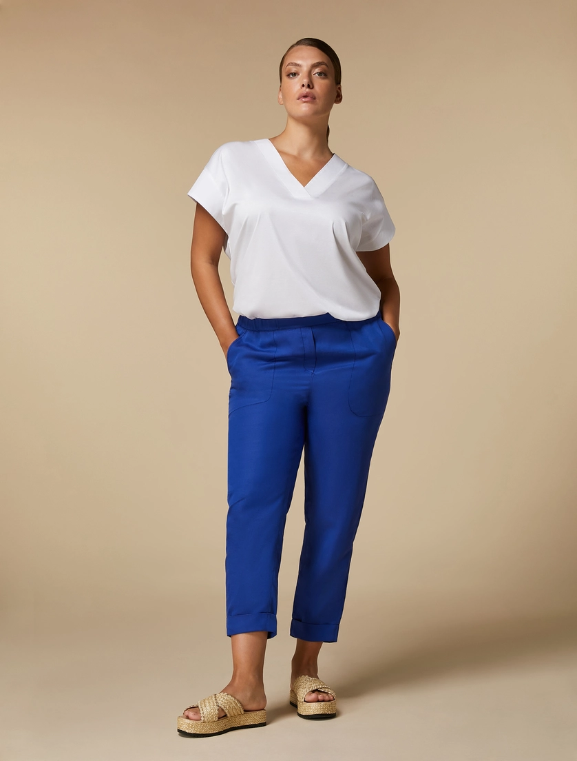 pantalone jogging misto lino UGUALE 005 MARINA RINALDI 