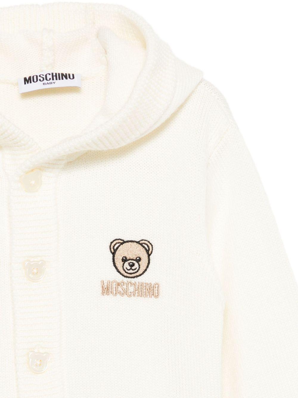 cardigan in lana MUW00WLHE06 10063 MOSCHINO KIDS 