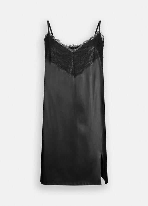 abito con pizzo CF5380E0624 22222 LIU JO BLACK 