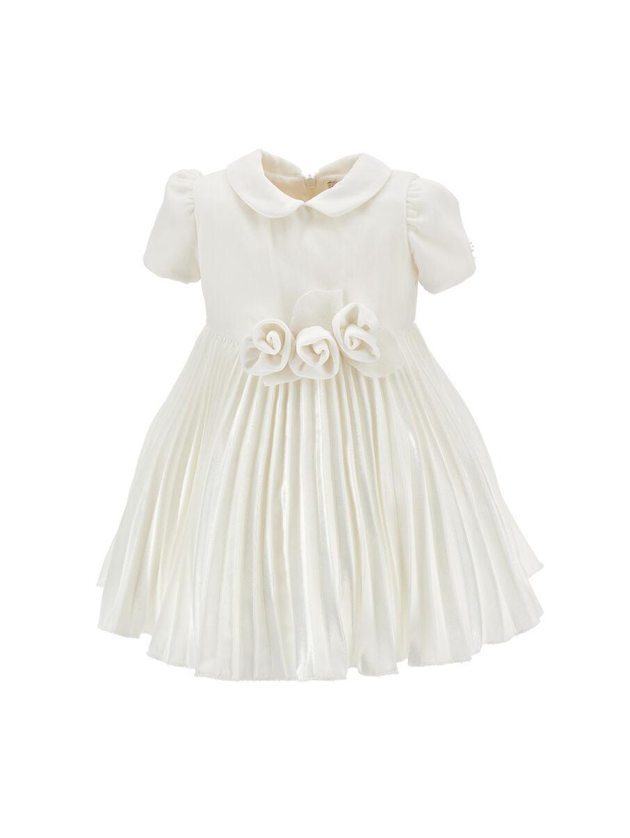 abito velluto con rose 73F902 6803 0001 MONNALISA 