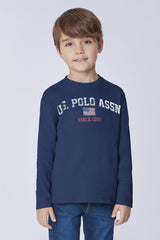 U.S. POLO ASSN. t-shirt maniche lunghe Blu