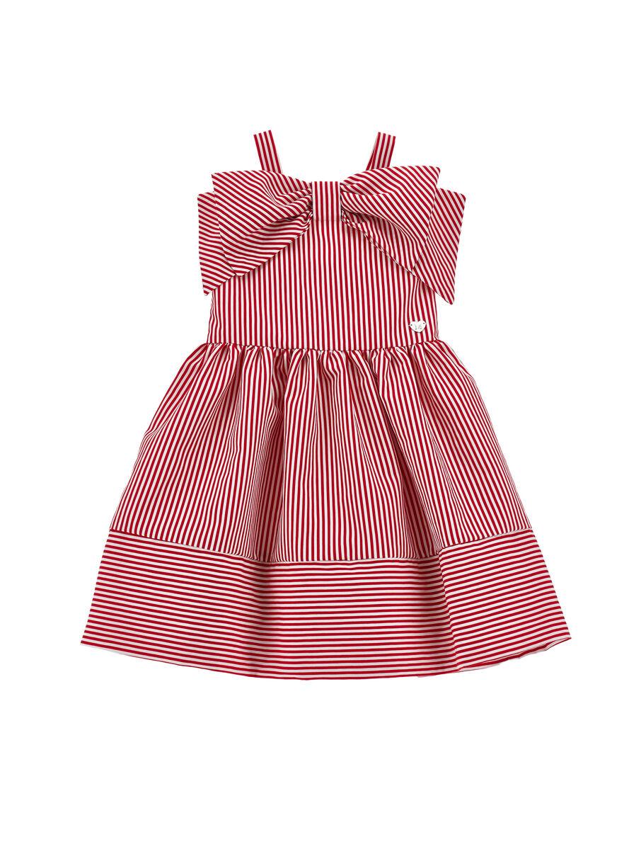 abito a righe con fiocco 11G914 7315 9944 MONNALISA 