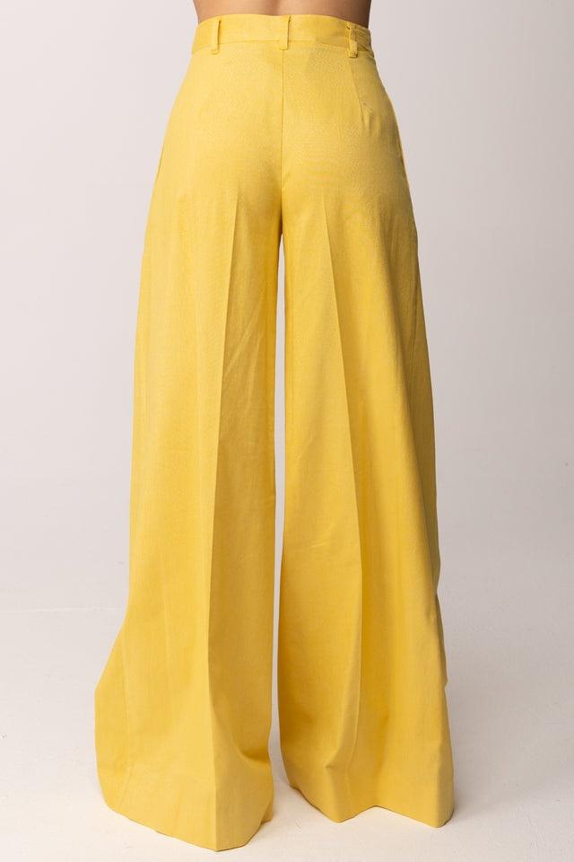 pantalone ampio in lino 261AT2073 13459 TWINSET ACTITUDE 