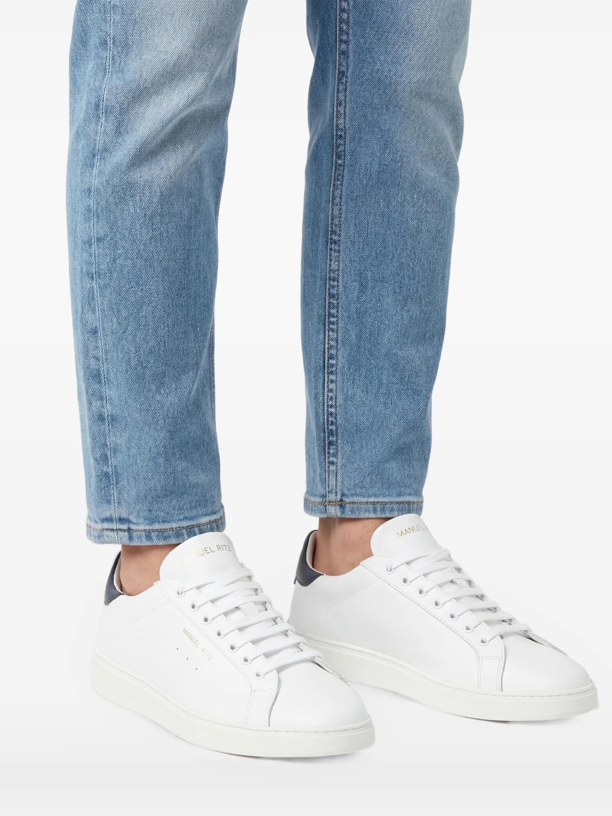 Sneakers in pelle con logo 4032Q510 263439 89 MANUEL RITZ 