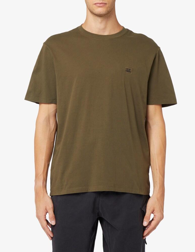 t-shirt con ricamo logo 17CMTS031A 005100W 683 CP COMPANY 