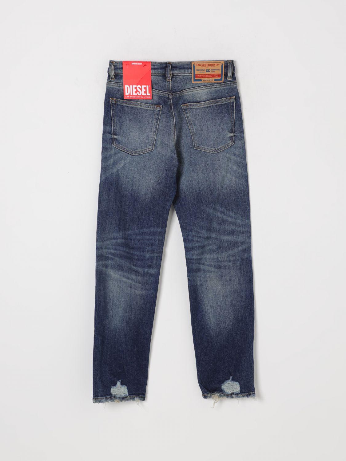 jeans in denim con strappi J00808 KXBPJ K01 DIESEL 