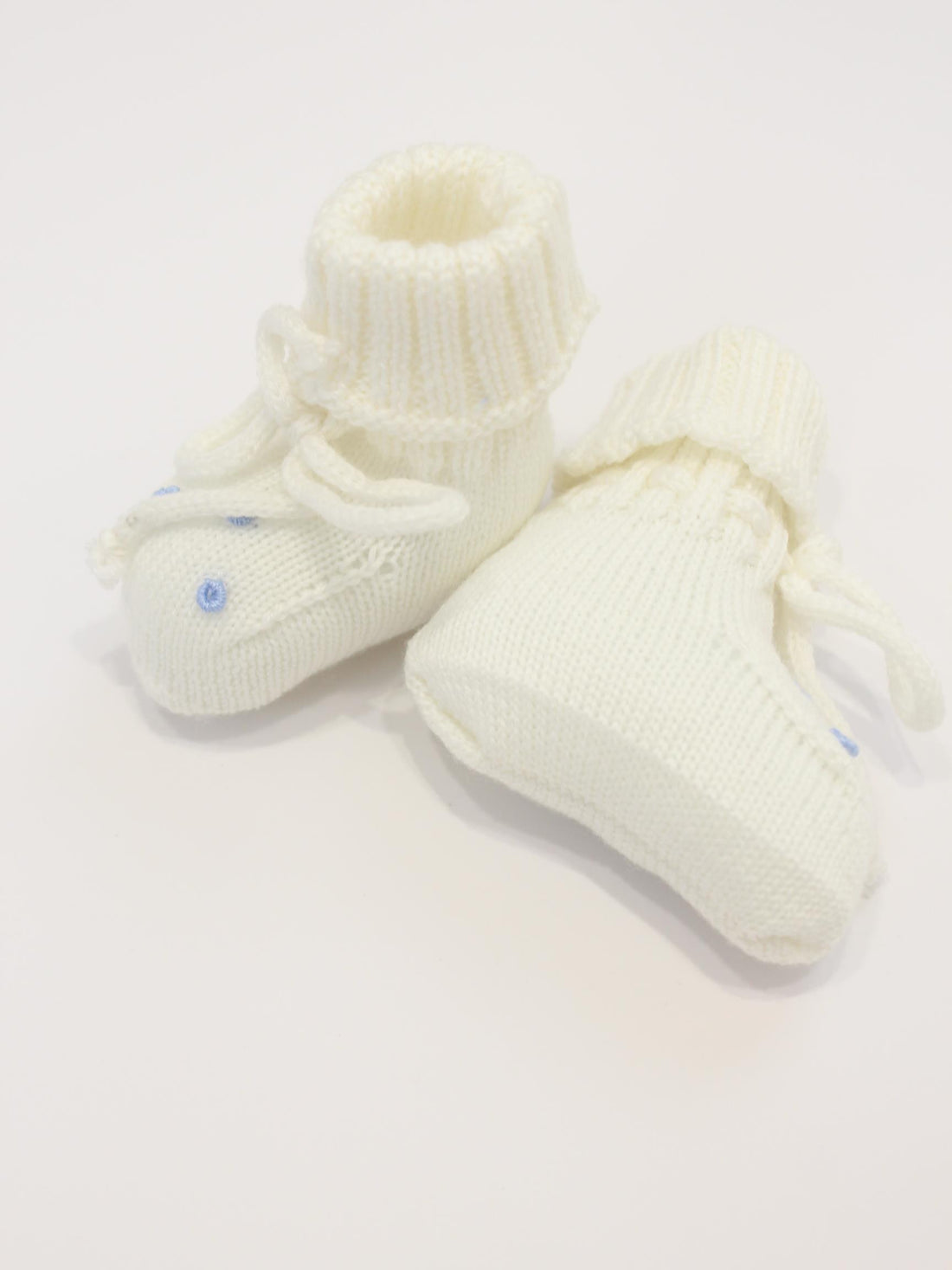 scarpina in lana con fiocco 30 SCARPINA UNI PICCOLA GIUGGIOLA 