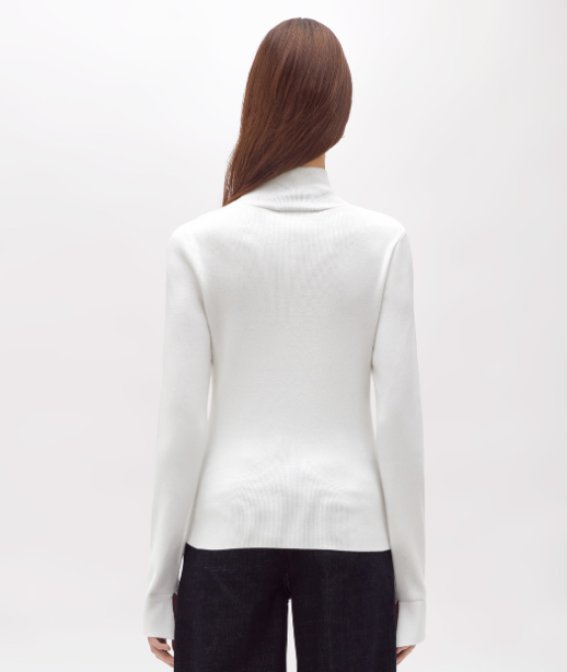 maglia fitted con strass RF5114MS99E 10602 Blugirl 