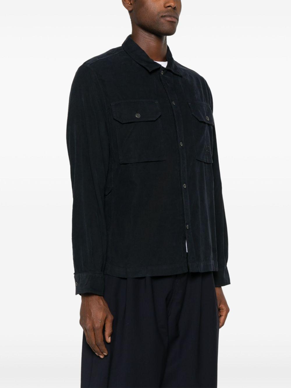 camicia abbottonata in velluto 17CMOS277A 110223G 888 CP COMPANY 