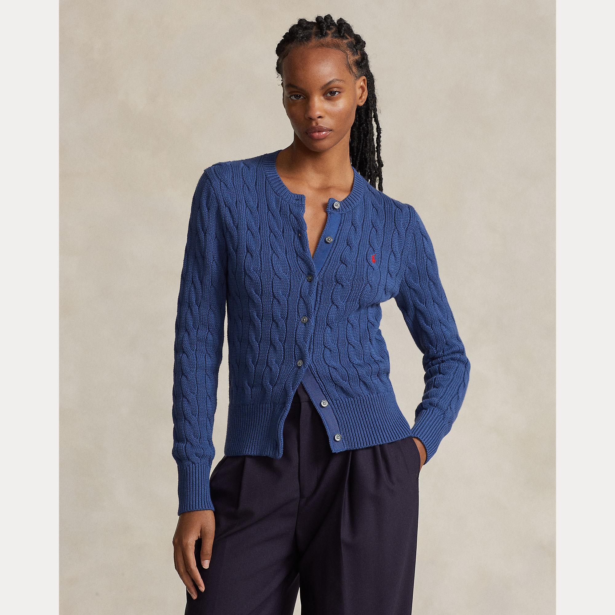cardigan lavorato a trecce 211-891643 009 RALPH LAUREN POLO 