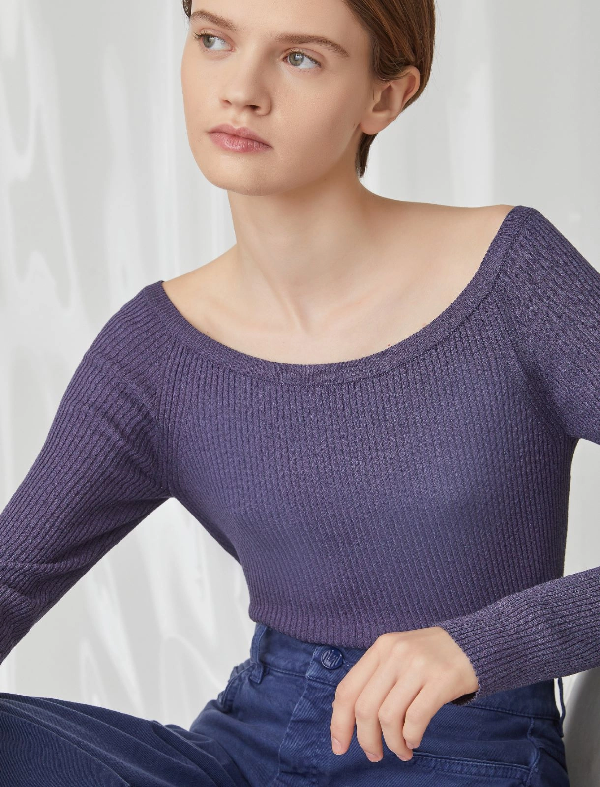 maglia lurex a costine ZENOBIA1 004 MARella 