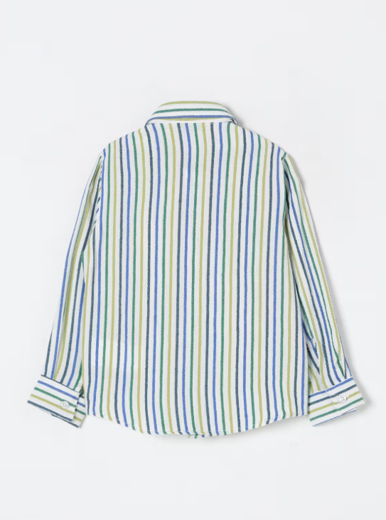 camicia a righe multicolor MR3116 INDACO MANUEL RITZ KIDS 