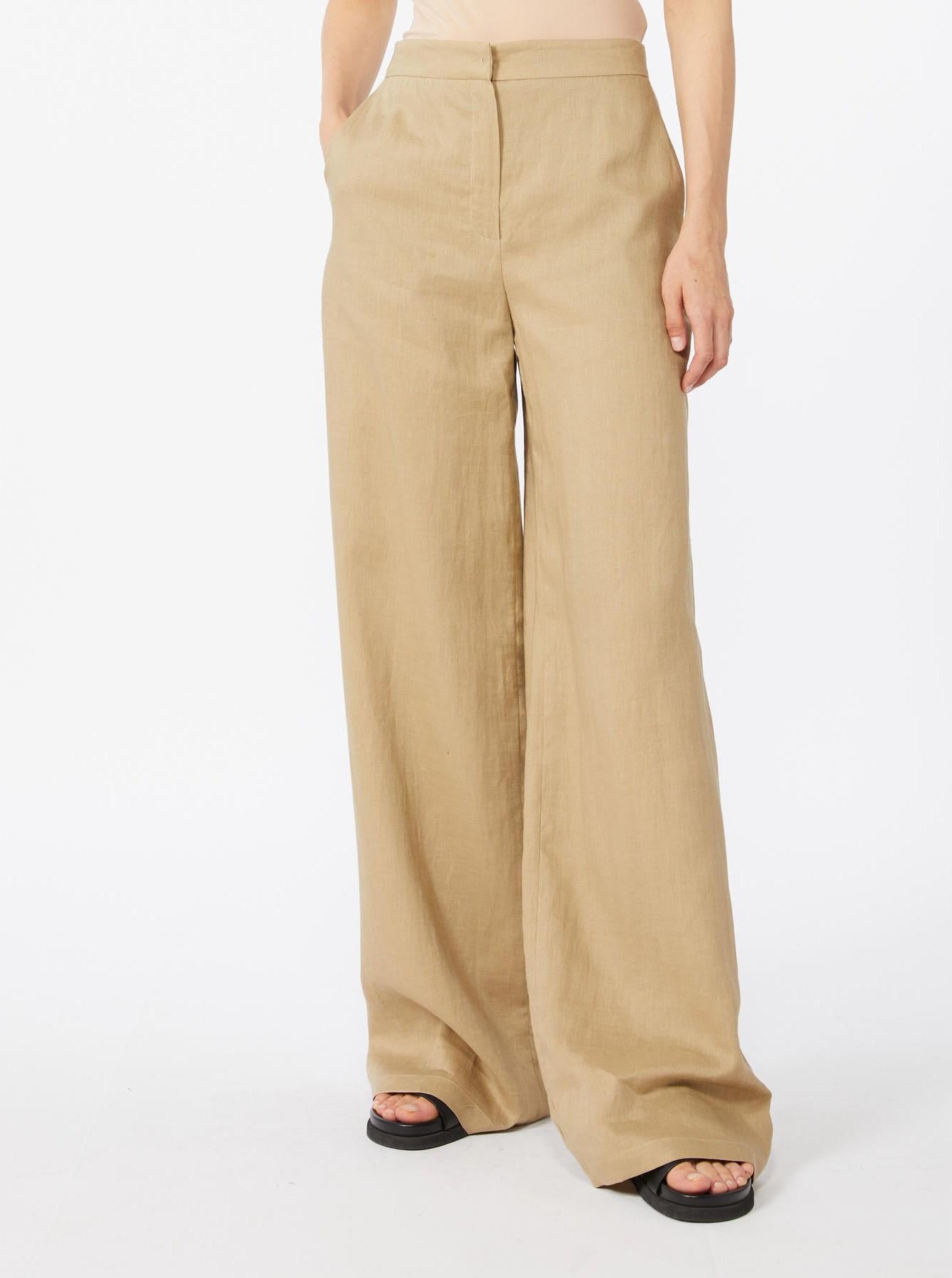 pantalone in lino MSTTAPIOCA 007 MAXMARA STUDIO 