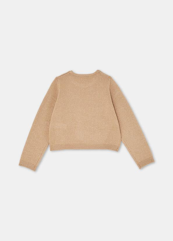 maglione con orsetto e cuore KF5122MA12P A4358 LIU JO JUNIOR 