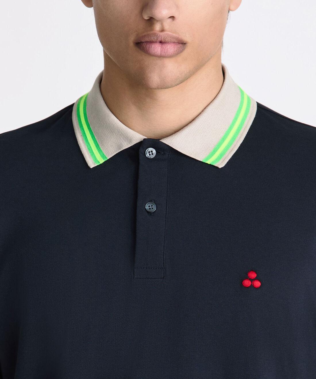 polo con dettagli fluo NEW SELANDINA STR 04 215 PeUTEREY 