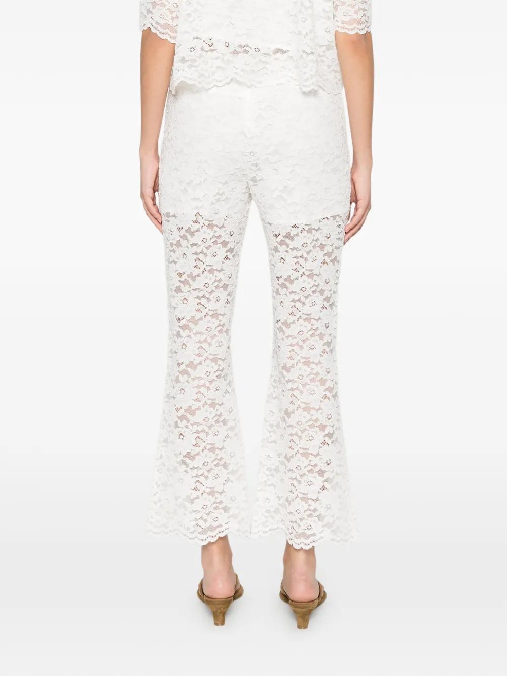 pantalone con fiori e pizzo 261AP2303 00526 TWINSET ACTITUDE 