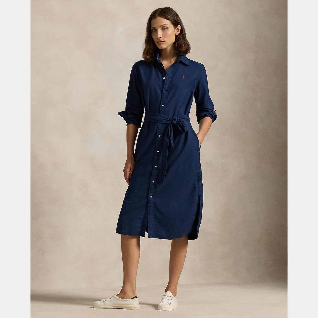 abito con cinta e logo 211-963031 001 RALPH LAUREN POLO 
