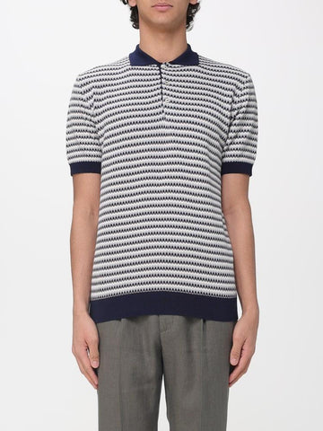 polo in maglia a fantasia 4032M517 263321 85 MANUEL RITZ 