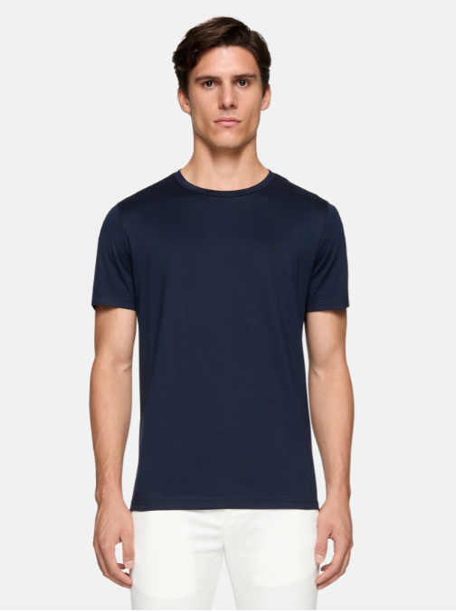 t-shirt con ricamo logo US198 JF0271U ZL4 890 DONDUP 