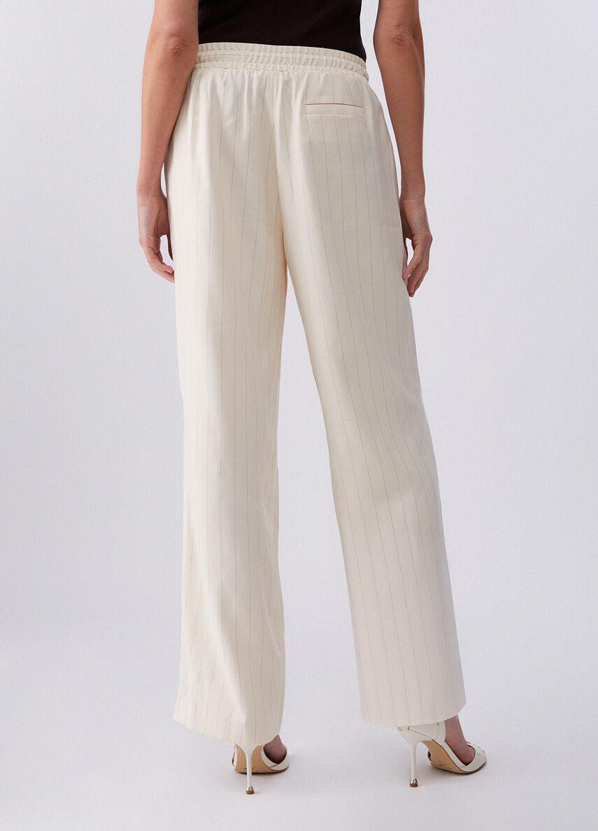 pantaloni gessati CA6113T557A P9579 LIU JO BLACK 