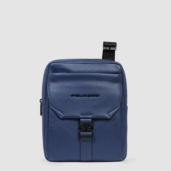 borsello in pelle CA1816S135 BLU PIQUADRO 