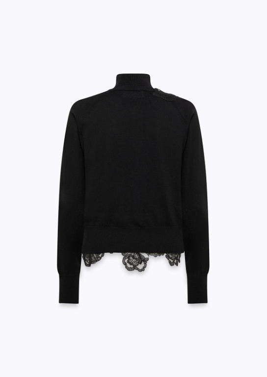 maglia con lupetto e ricami RF5222MA82O 22222 Blugirl 