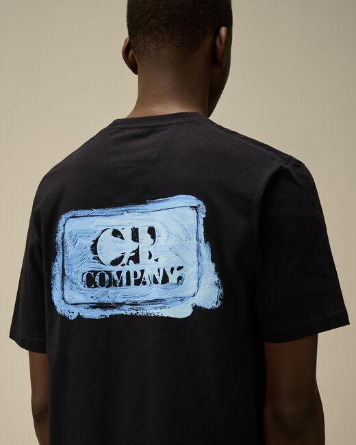 t-shirt con logo grafico 18CMTS143A 006586W 888 CP COMPANY 