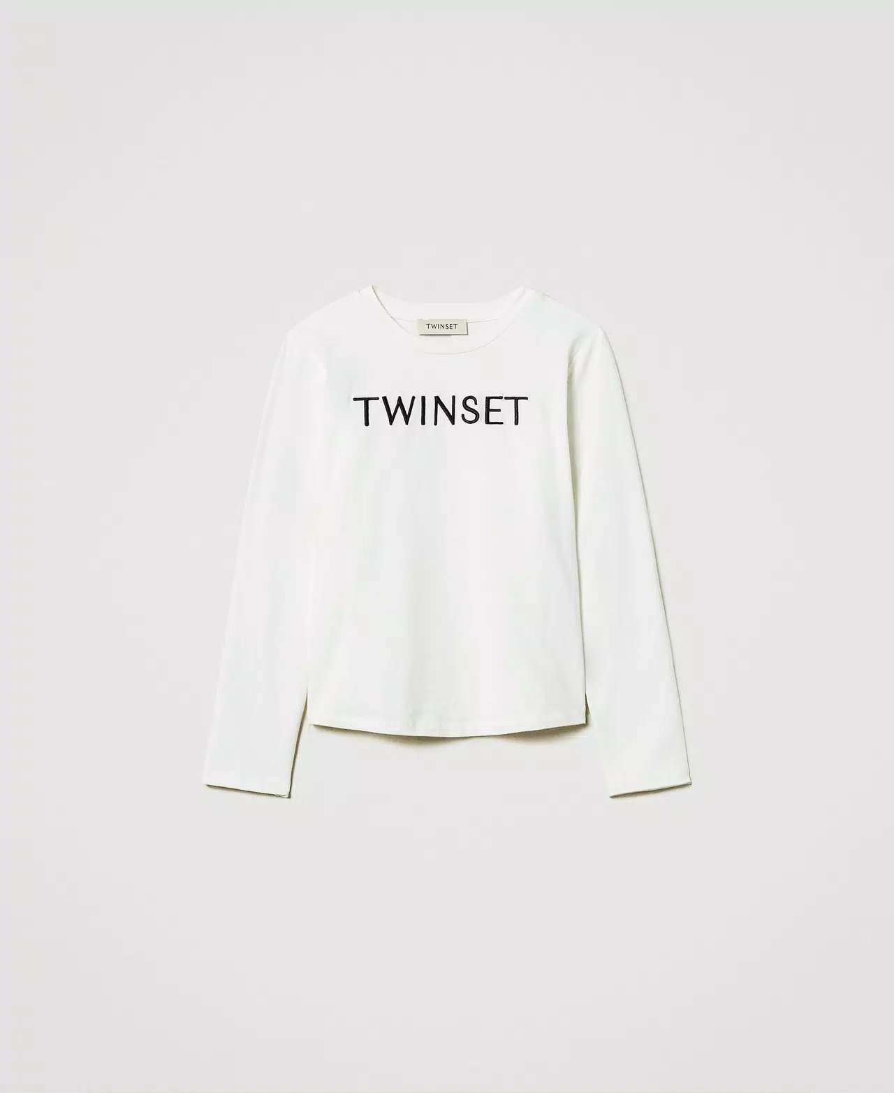 t-shirt cropped con logo 242GJ2075 02722 TWINSET GIRL 