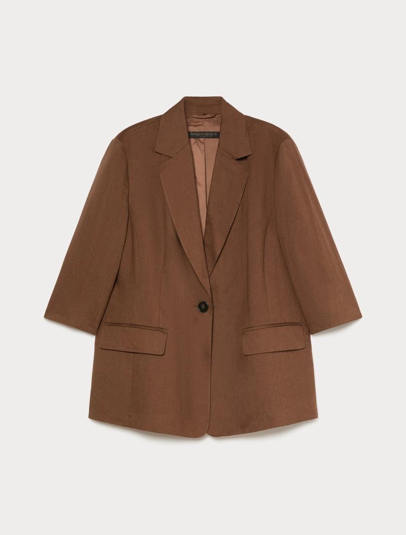 blazer in lino MRNSABADEL 013 MARINA RINALDI 
