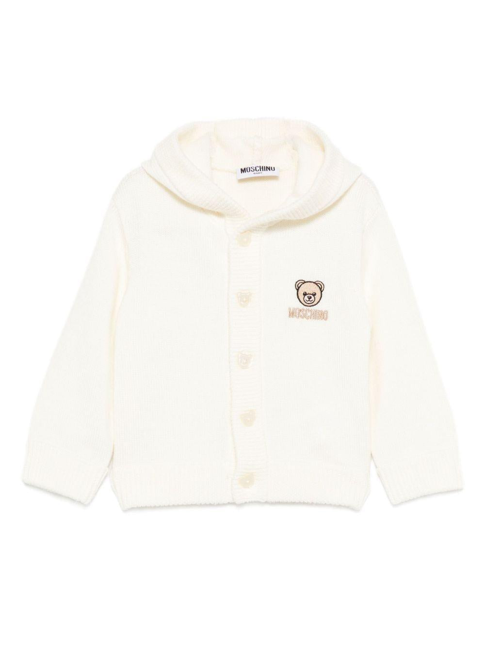 cardigan in lana MUW00WLHE06 10063 MOSCHINO KIDS 