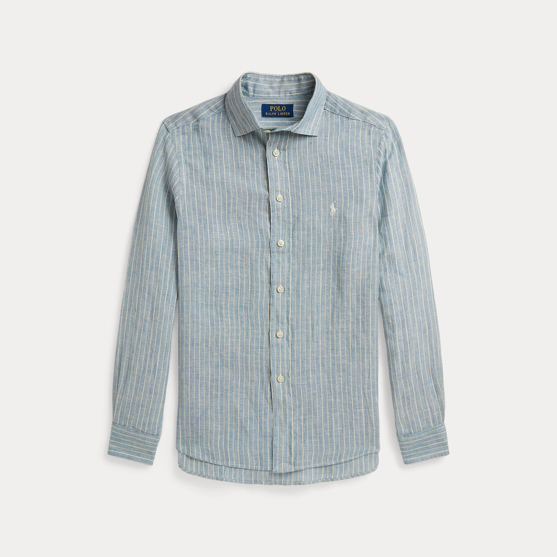 camicia di lino a righe 323-A13343 002 RALPH LAUREN POLO 