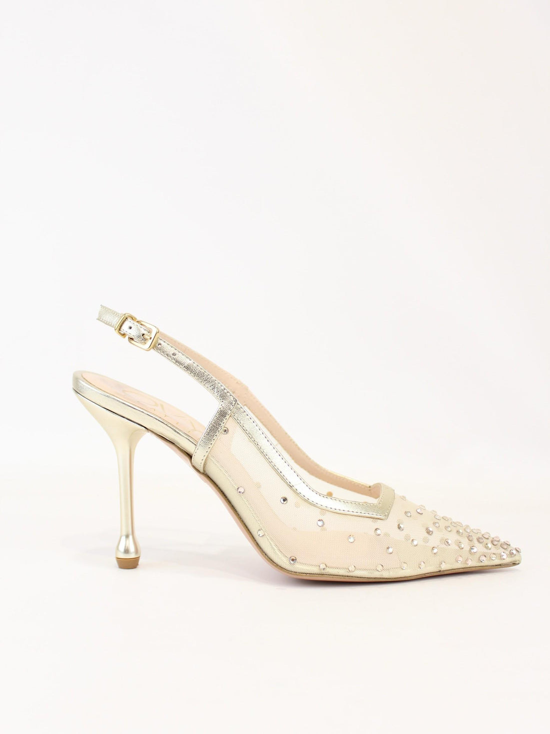 slingback con gioiello EG2090RET PLATINO OVYE' 