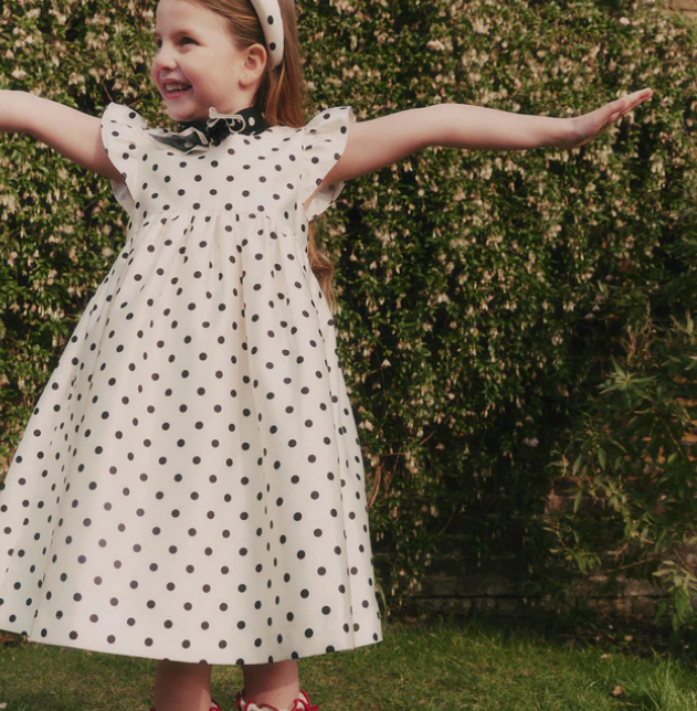 abito a pois 721M-C CREAM SELF-PORTRAIT 